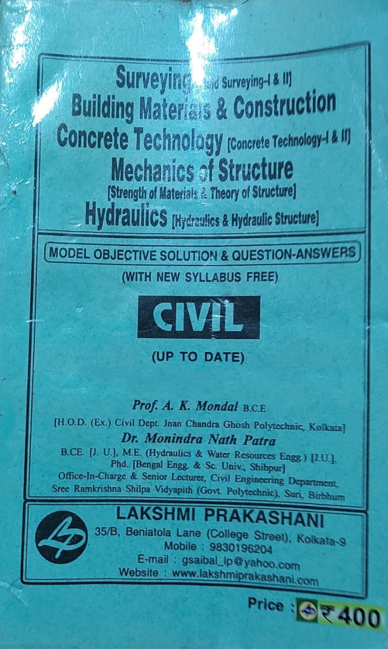 Civil (CE) 4th Semester Polytechnic guide book Lakshmi Publication
